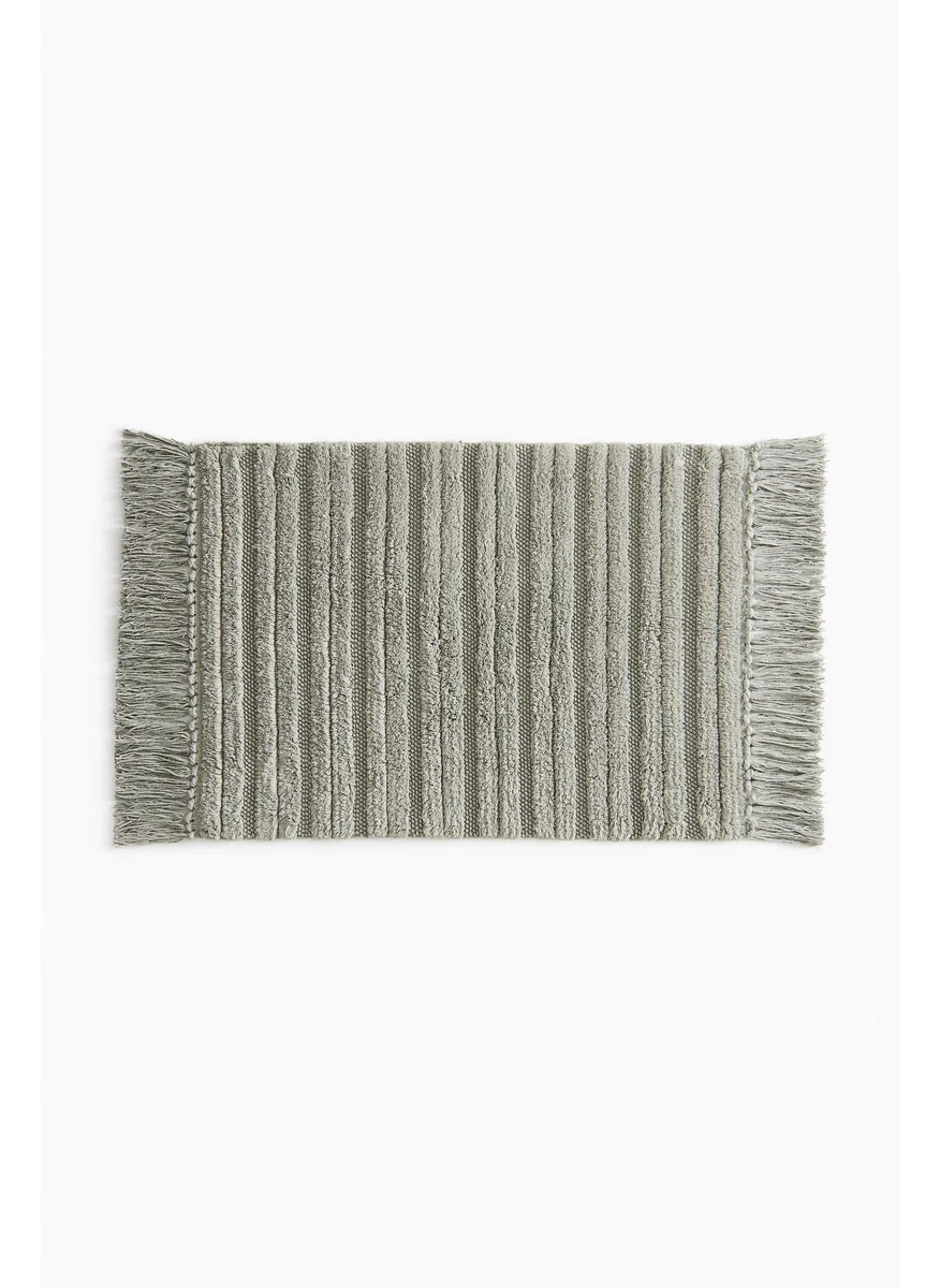 اتش اند ام Fringed Cotton Bath Mat