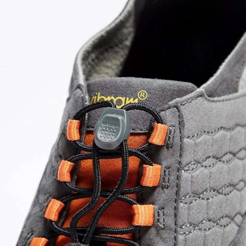 Vibram Men's FiveFingers Trek Ascent | Barefoot All-Terrain Outdoor Shoe for Hiking & Light Trail, Grey/Black/Orange, 42 EU / 9-9.5 US - Image 3