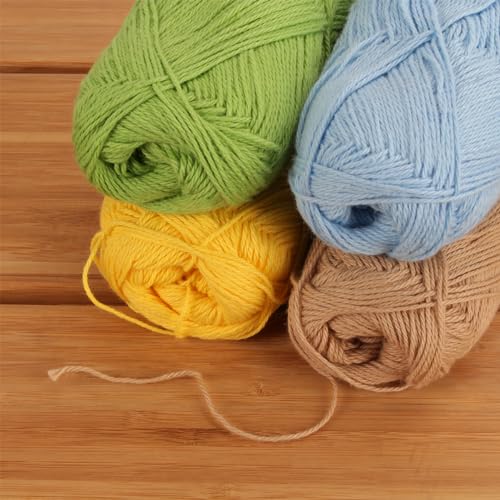 BambooMN JubileeYarn Cotton Select Yarn - 50g/Skein Sport Weight - Variety Pack - 8 Skeins - Image 3