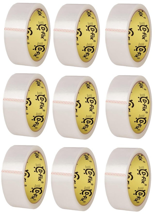 D-Fix شريط لاصق شفاف ذاتي اللصق من دي-فيكس®، 16 لفة في العبوة، بطول 65 مترًا وعرض 72 مم / 3 بوصات، مصنوع من مادة BOPP، شريط تغليف صناعي مناسب لتعبئة صناديق التجارة الإلكترونية، والاستخدام المكتبي والمنزلي. - Image 1