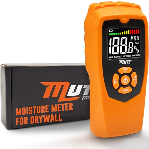 AMERICAN MUTT TOOLS Mutt Tools Pinless Moisture Meter for Drywall – Non-Destructive Wood Moisture Meter for Walls, Wood and Masonry – Detects up to 2 Inches Below the Surface - Image 1