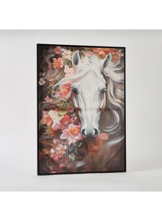 Home Box Ersel Horse Face Canvas Hand Painting 50 x 70 x 2.5 cm  - Image 1