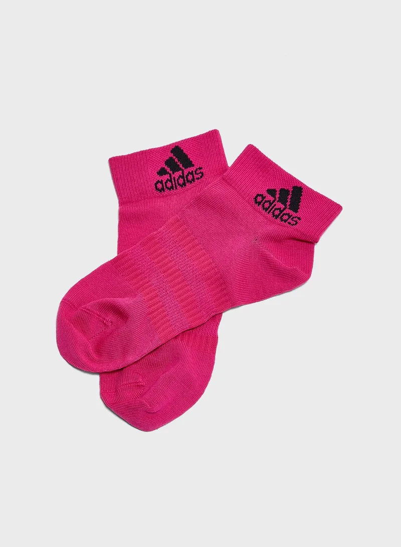 Adidas 3 Pack Light Essentials Sports Training Unisex Ankle Socks