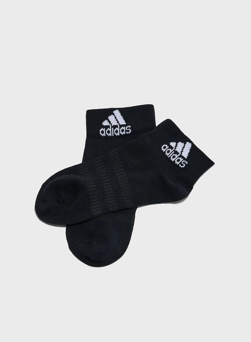 Adidas 3 Pack Light Essentials Sports Training Unisex Ankle Socks