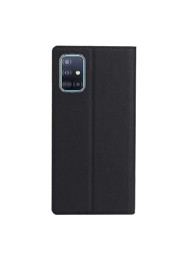 erorex Case For Samsung Galaxy A71 5G DMX-54 Shockproof TPU + PU Leather Magnetic Attraction Horizontal Flip Protective Case with Card Slots & Holder - Image 4