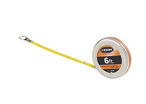 Keson PD618 Diameter Measuring Tape with Steel Blade and Case, 1/4-Inch by 6-Foot - Image 5