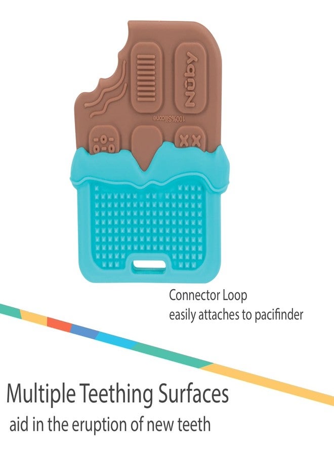 Nuby All Silicone Chocolate Bar Teether - 3+ Months - Image 4