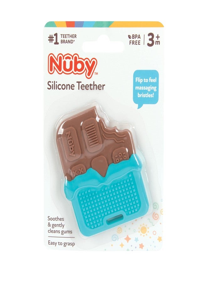 Nuby All Silicone Chocolate Bar Teether - 3+ Months - Image 3