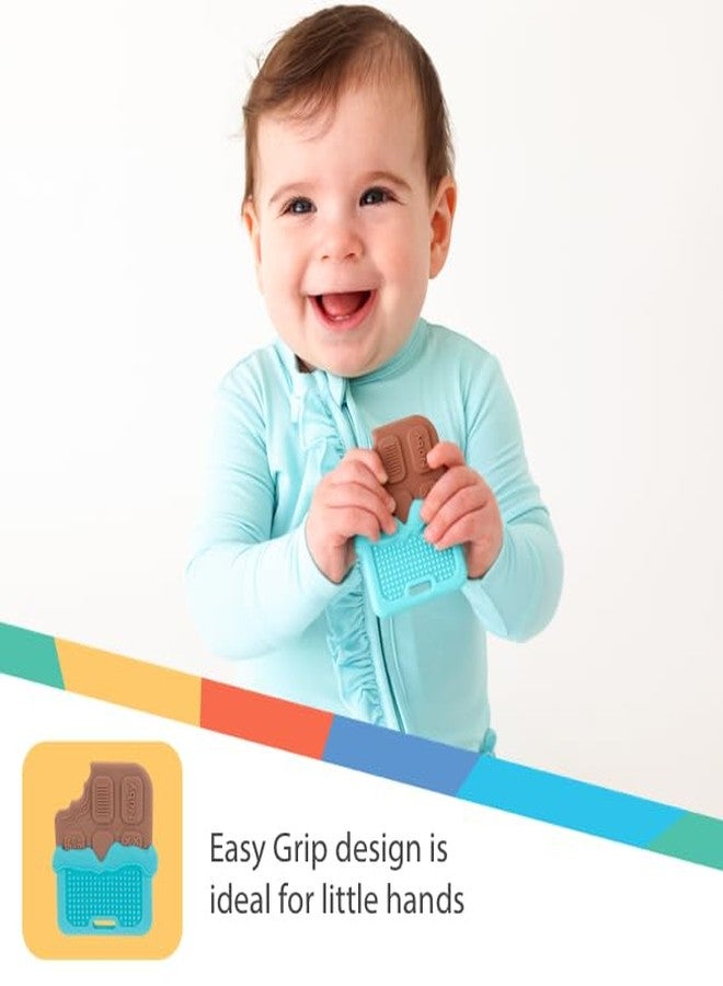 Nuby All Silicone Chocolate Bar Teether - 3+ Months - Image 5