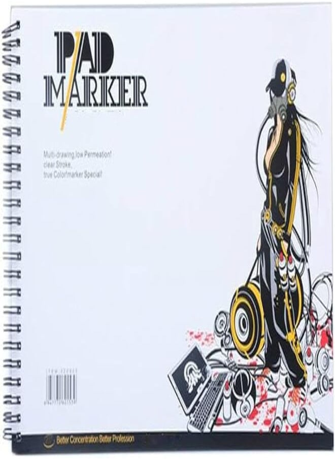 Sketch Marker Paper A3 Spiral Sketch Marker Notepad Photo Albums 32 Sheets