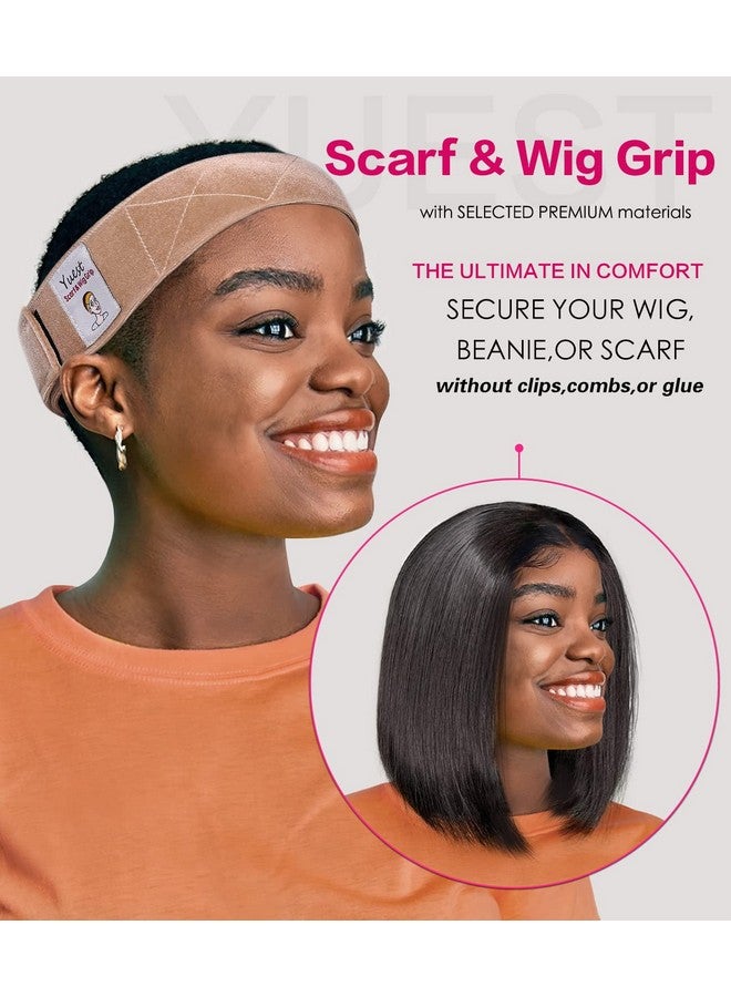 Yuest 2 Pack Wig Grip Band For Keeping Wigs In Place Secured Velvet Wig Gripper Adjustable Wig Grips Headband Stay Put No Slip Accessories For Women Edge Saver - Image 4
