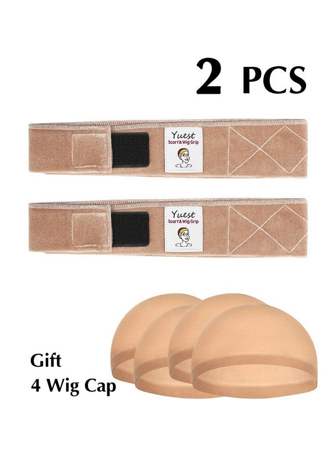 Yuest 2 Pack Wig Grip Band For Keeping Wigs In Place Secured Velvet Wig Gripper Adjustable Wig Grips Headband Stay Put No Slip Accessories For Women Edge Saver - Image 3
