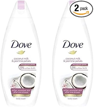 Dove Coconut Milk Jasmine Petals Body Wash 225ml Pack of 2