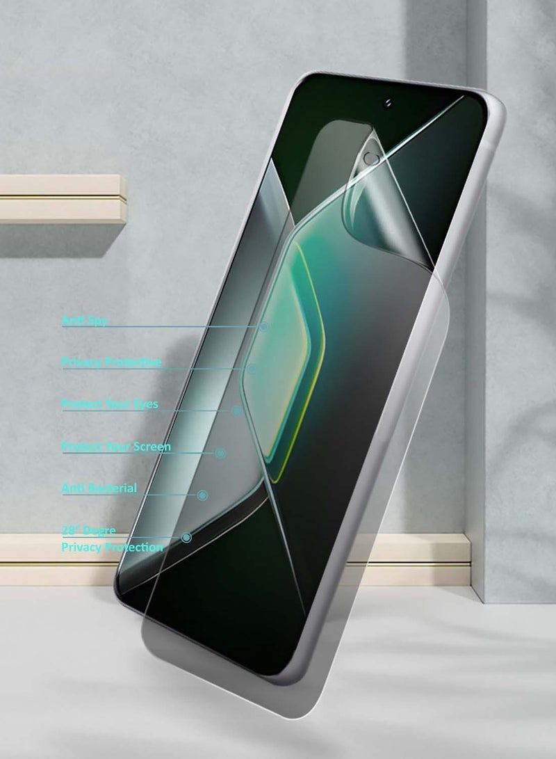 Wtech Infinix GT 30 Pro 5G 2025 Premium Hydrogel Anti Spy / Anti Privacy Film Thin and Flexible Screen Protector (MSHFMP) - Clear - Image 2
