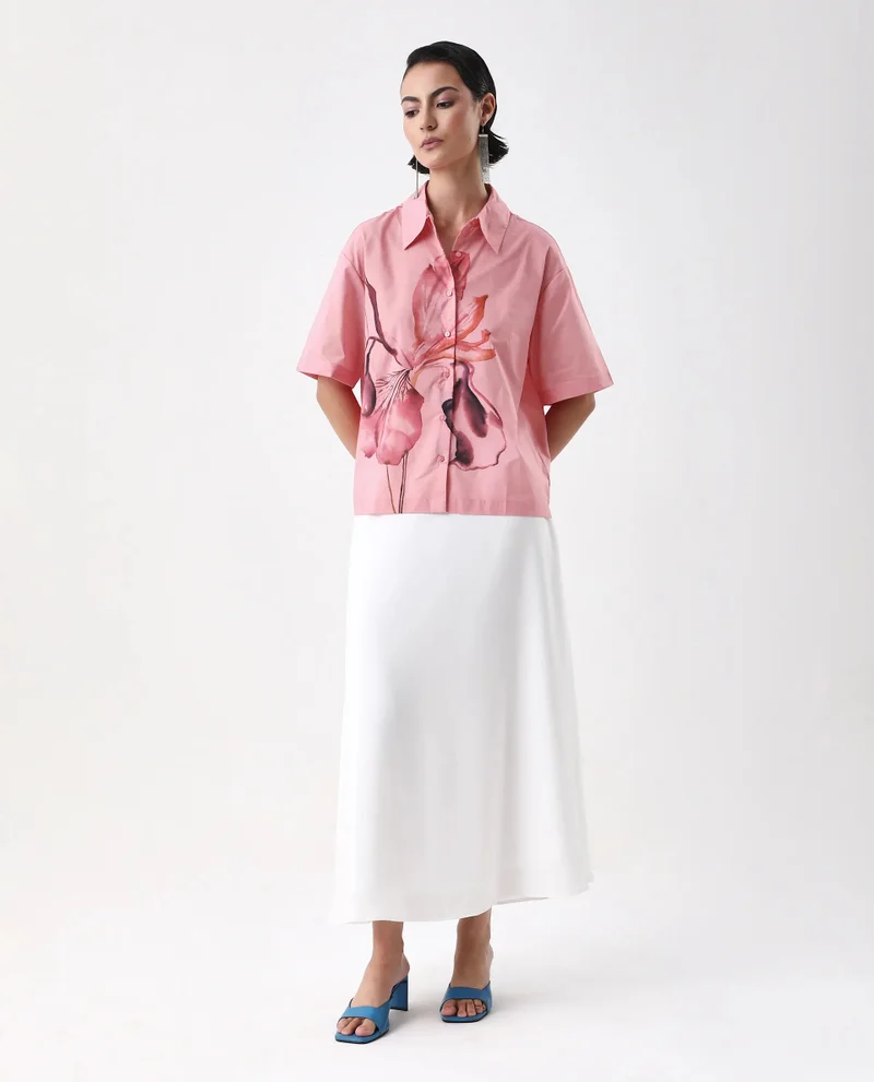 Rareism Women's Placement Print Shirt