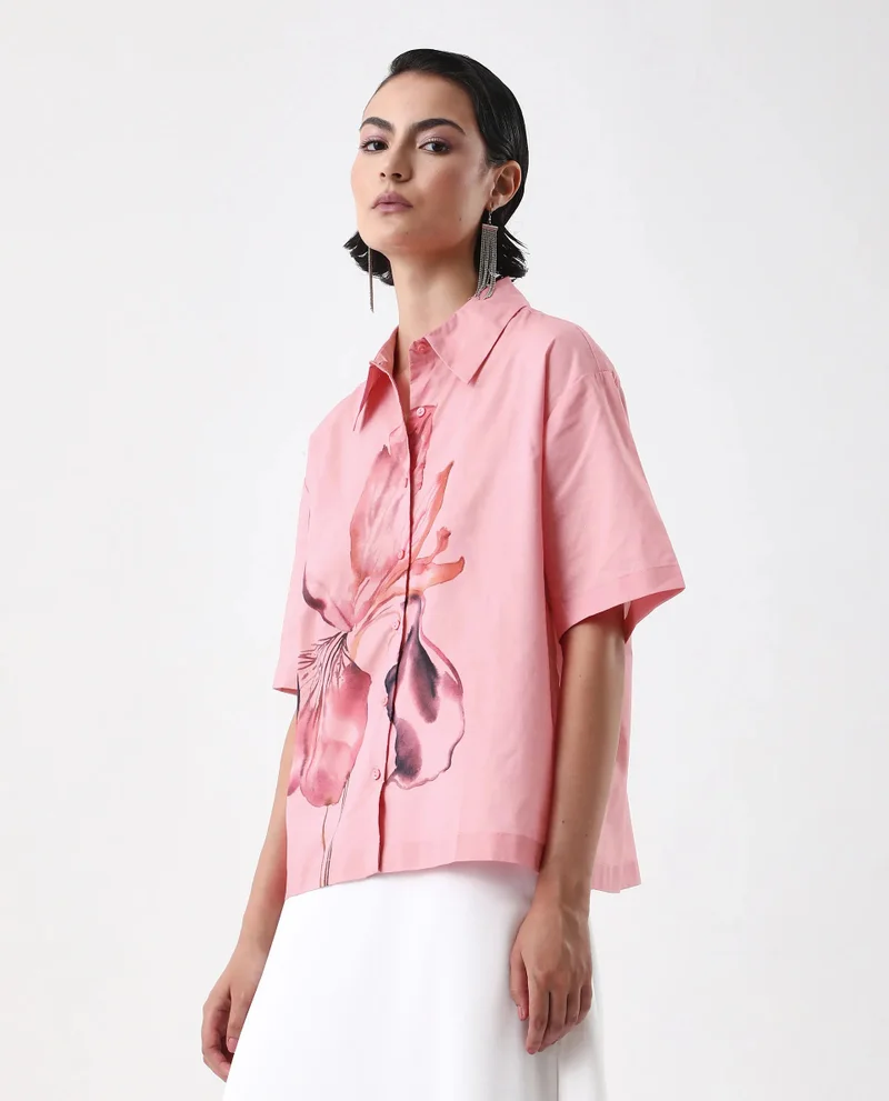 Rareism Women's Placement Print Shirt
