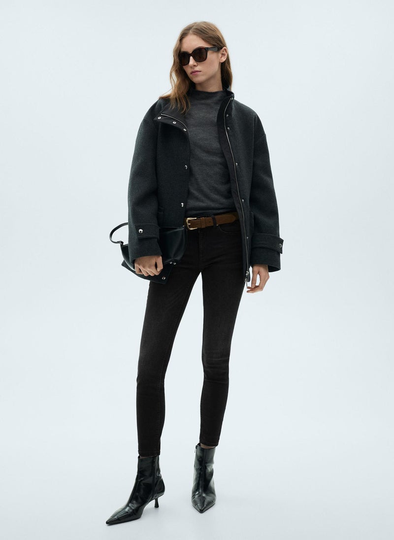 MANGO Pushup Stright Fit High Waist Jeans  - Image 3