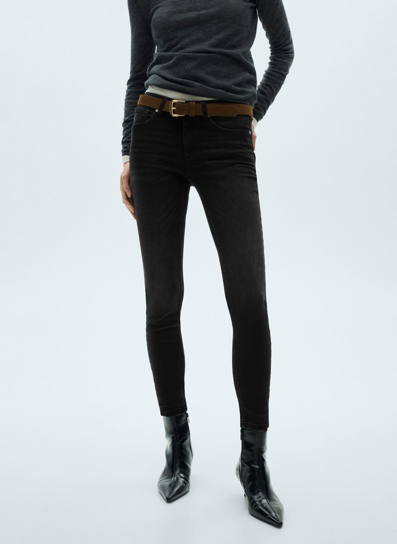 MANGO Pushup Stright Fit High Waist Jeans  - Image 1