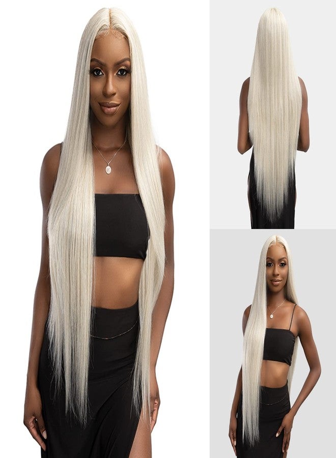 Janet Collection Remy Illusion X-Long Human Hair Blend HD Lace Front Wig - Paki - Image 3