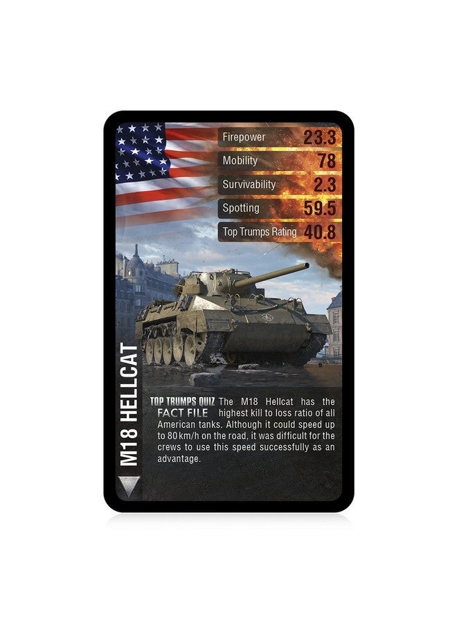 Top Trumps World of Tanks Classic Card Game, Learn about Shermans, Churchills, Tigers and T-34s in this educational pack, gift and toy for boys and girls aged 6 plus - Image 4
