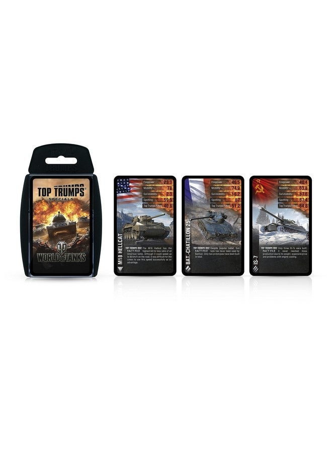 Top Trumps World of Tanks Classic Card Game, Learn about Shermans, Churchills, Tigers and T-34s in this educational pack, gift and toy for boys and girls aged 6 plus - Image 5