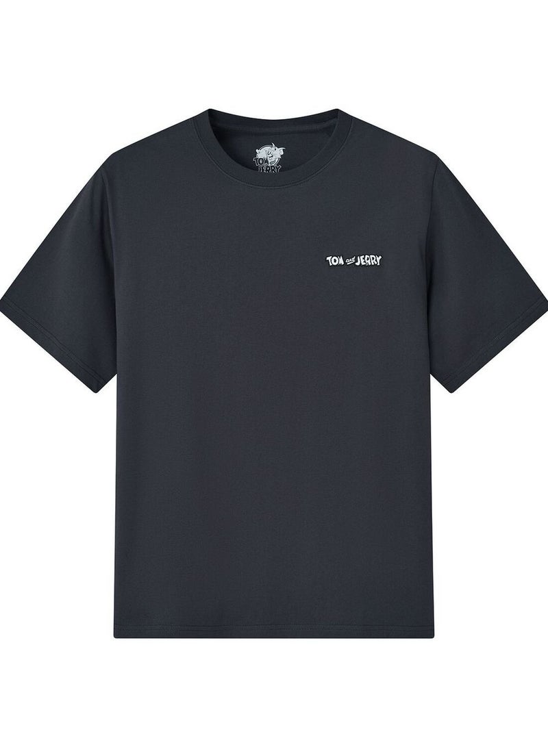 جيوردانو تي شيرت قطني بقصة مريحة للرجال - Image 1