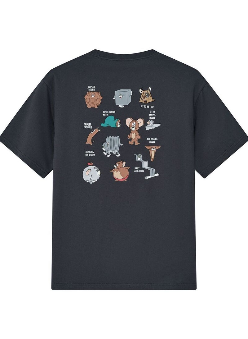 جيوردانو تي شيرت قطني بقصة مريحة للرجال - Image 2