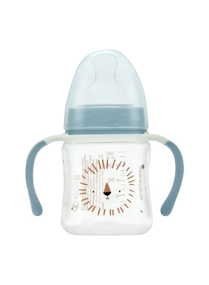 ROSSMANN German Brand, Babydream Wide Neck Baby Bottle Lion 150 ml, Size S (0+ Months) – Anatomical Silicone Nipple, Anti-Colic, BPA-Free, Ideal for Breast Milk, Tea, and Juices - Image 2