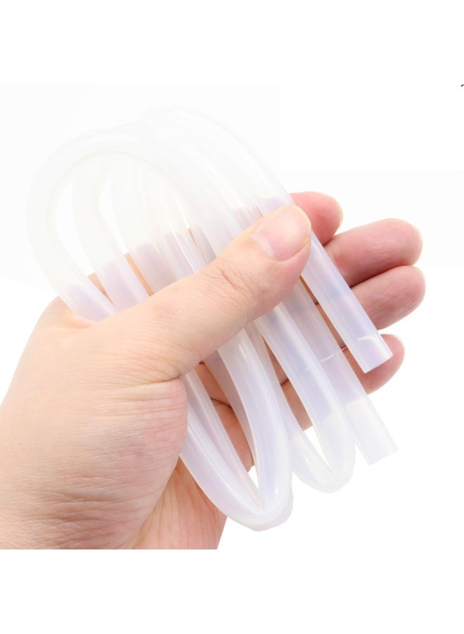 أنبوب السيليكون 1/4 "(6 مم) معرف × 3/8 "(10 مم) OD واضحة مرنة أنابيب مطاط السيليكون أنابيب المياه أنابيب خرطوم الهواء شفافة (3.3 قدم / 1 متر ؛ 6 × 10 مم) - Image 3
