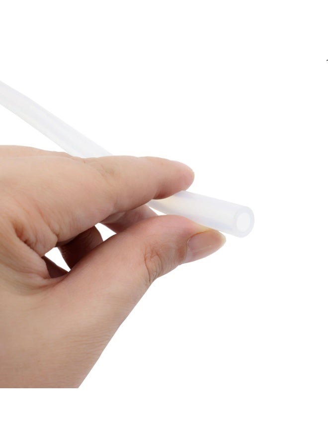 أنبوب السيليكون 1/4 "(6 مم) معرف × 3/8 "(10 مم) OD واضحة مرنة أنابيب مطاط السيليكون أنابيب المياه أنابيب خرطوم الهواء شفافة (3.3 قدم / 1 متر ؛ 6 × 10 مم) - Image 2