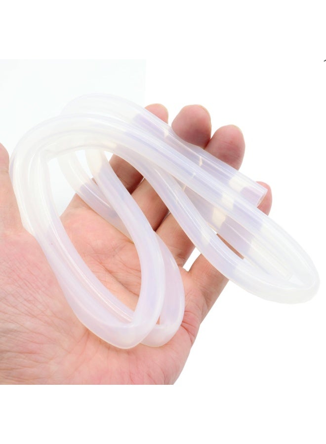 أنبوب السيليكون 1/4 "(6 مم) معرف × 3/8 "(10 مم) OD واضحة مرنة أنابيب مطاط السيليكون أنابيب المياه أنابيب خرطوم الهواء شفافة (3.3 قدم / 1 متر ؛ 6 × 10 مم) - Image 4