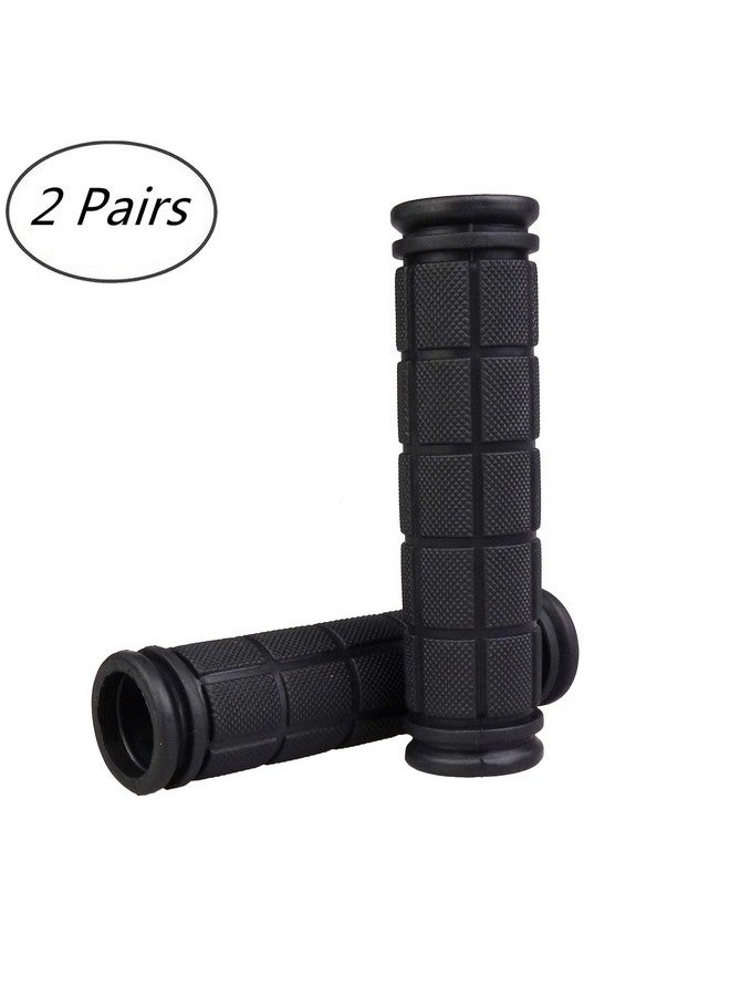 Kasteco 2 Pairs Bicycle Handle Bar Grips Mushroom Grips For Bmx;Mtb;Road Mountain Bikes, Black - Image 3