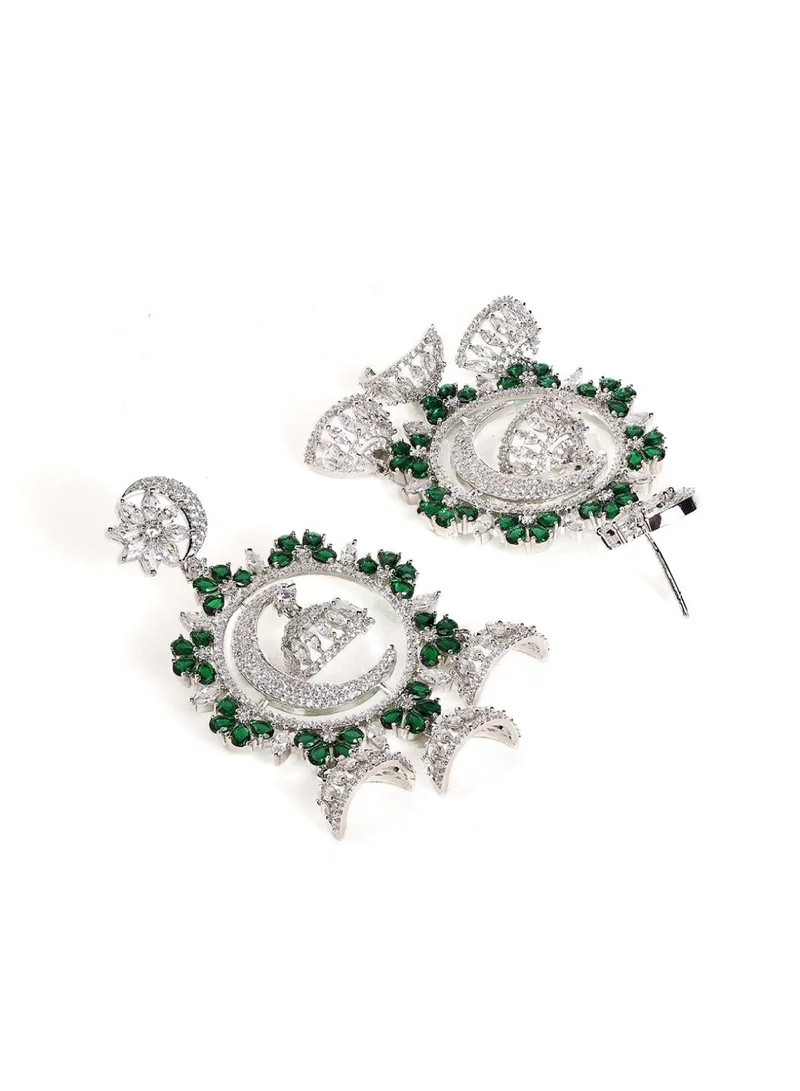Priyaasi Stone Studded Dome Shaped Jhumkas