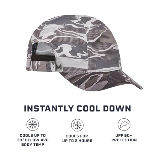 MISSION Cooling UPF Performance Hat - Unisex One Size Cap for Workouts, Golf & Running - Sweat & Water Activated Technology - (Matrix Camo Silver) - Image 2