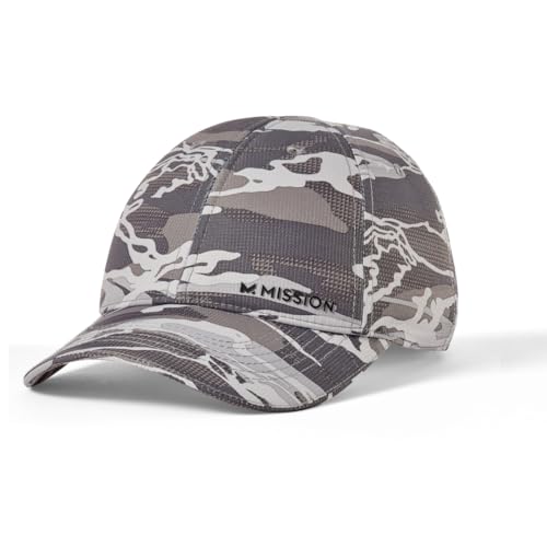 MISSION Cooling UPF Performance Hat - Unisex One Size Cap for Workouts, Golf & Running - Sweat & Water Activated Technology - (Matrix Camo Silver) - Image 1