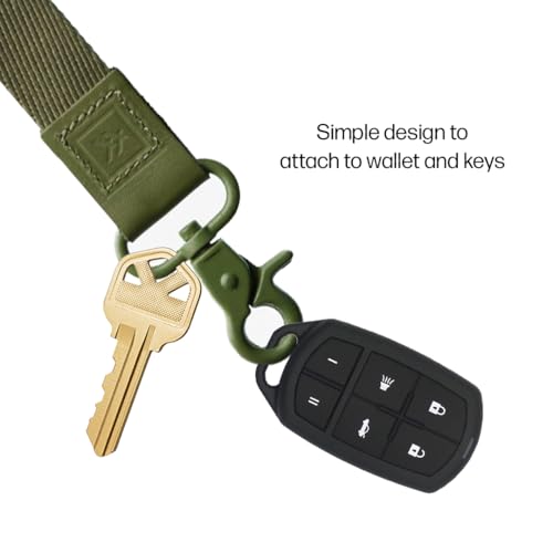 Thread Wallets Wrist Lanyard Strap for Men & Women, Wristlet Keychain for Badge, Wallet, and Phone Wrist Strap (Olive, One Size) - Image 3