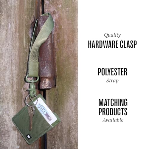 Thread Wallets Wrist Lanyard Strap for Men & Women, Wristlet Keychain for Badge, Wallet, and Phone Wrist Strap (Olive, One Size) - Image 2
