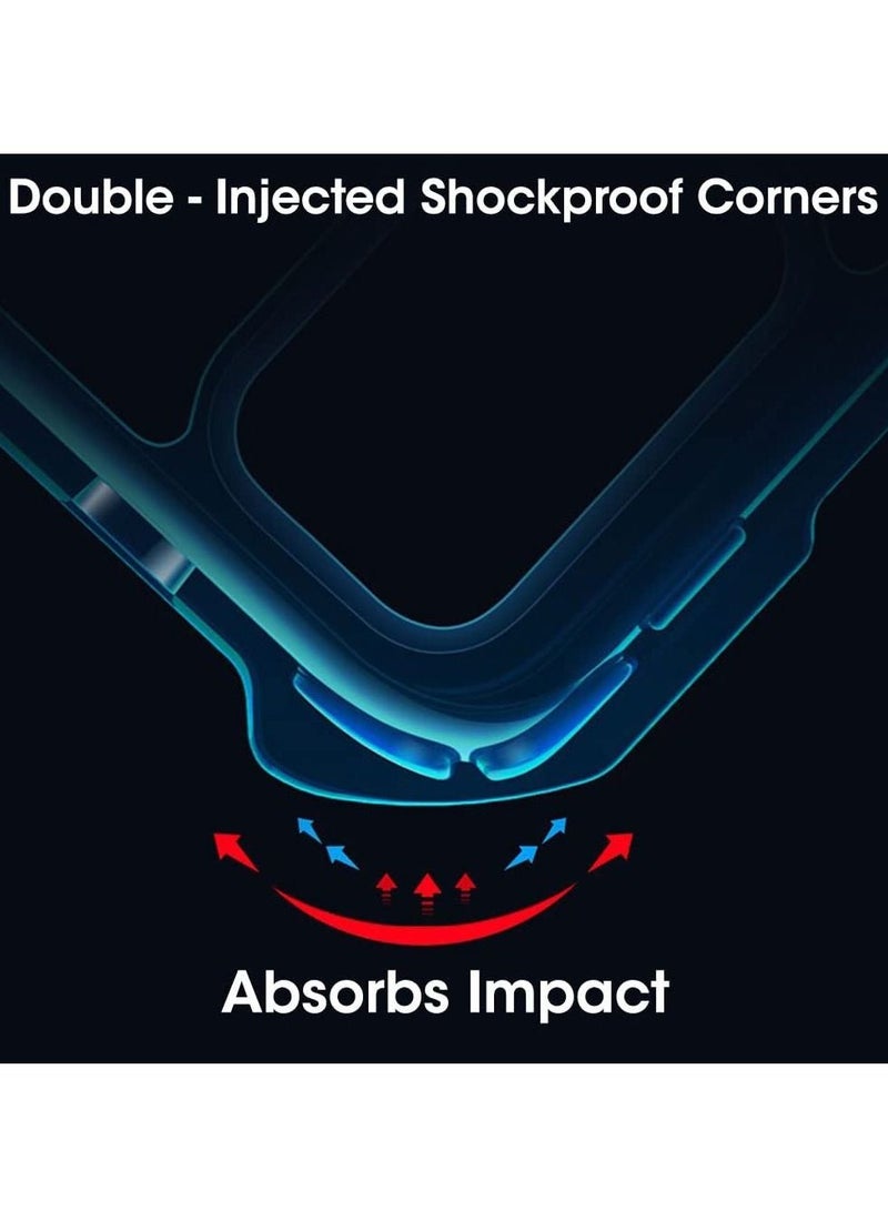 TEAM LUXURY Xiaomi 12T / Xiaomi 12T Pro Black Mobile Phone Case Cover, Ultra-Thin Lightweight Cover Soft TPU Bumper + Acrylic Clear Back Case Cover - Image 5