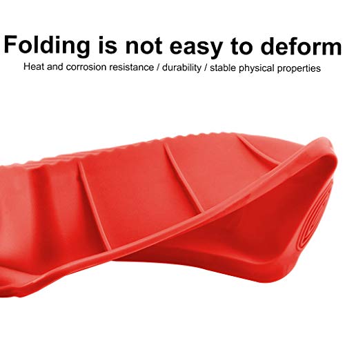 Bulfyss Silicone Bread & Loaf Pan Moul, Fruit Cake, Pastry Making Pan (26x13.5x6cm, Red) - Image 4