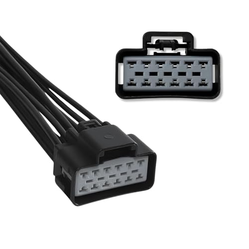 AUTO OCCASION Heated Cooled Seat Module Connector Wire Assembly with 7.67'' Compatible with 2003-2019 Ford F150 F250 Explorer Mustang Fusion Lincoln MKS Mercury Milan 12 Leads - Image 1