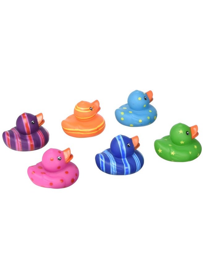 Rhode Island Novelty - Rhode Island Novelty 2Inch Multi-Color/Pattern Rubber Duckies, One Dozen - Image 1