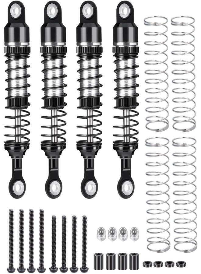 RCLIONS RC Car Shocks 53mm Oil Shock Absorber for Redcat Ascent 1/18th RC Crawler Car Upgrade Parts (Black) - Image 3