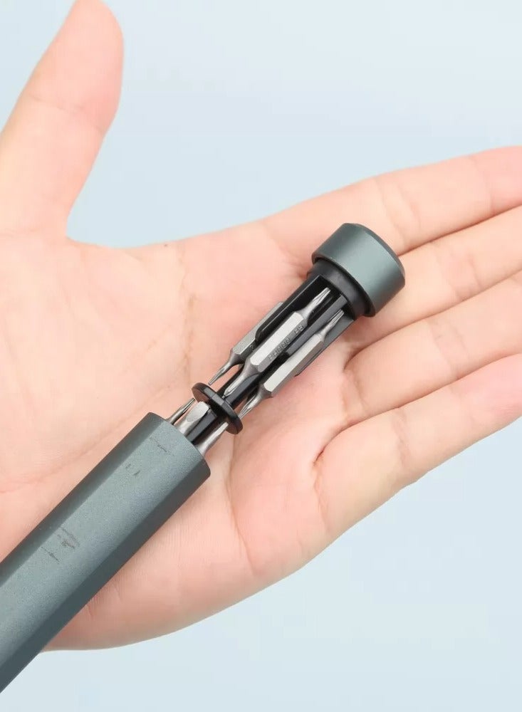 Powerology 22 Bits Screwdriver Set with Internal Storage / Material Aluminum Alloy / Light and Portable / Magnetic Storage - Black - Image 5