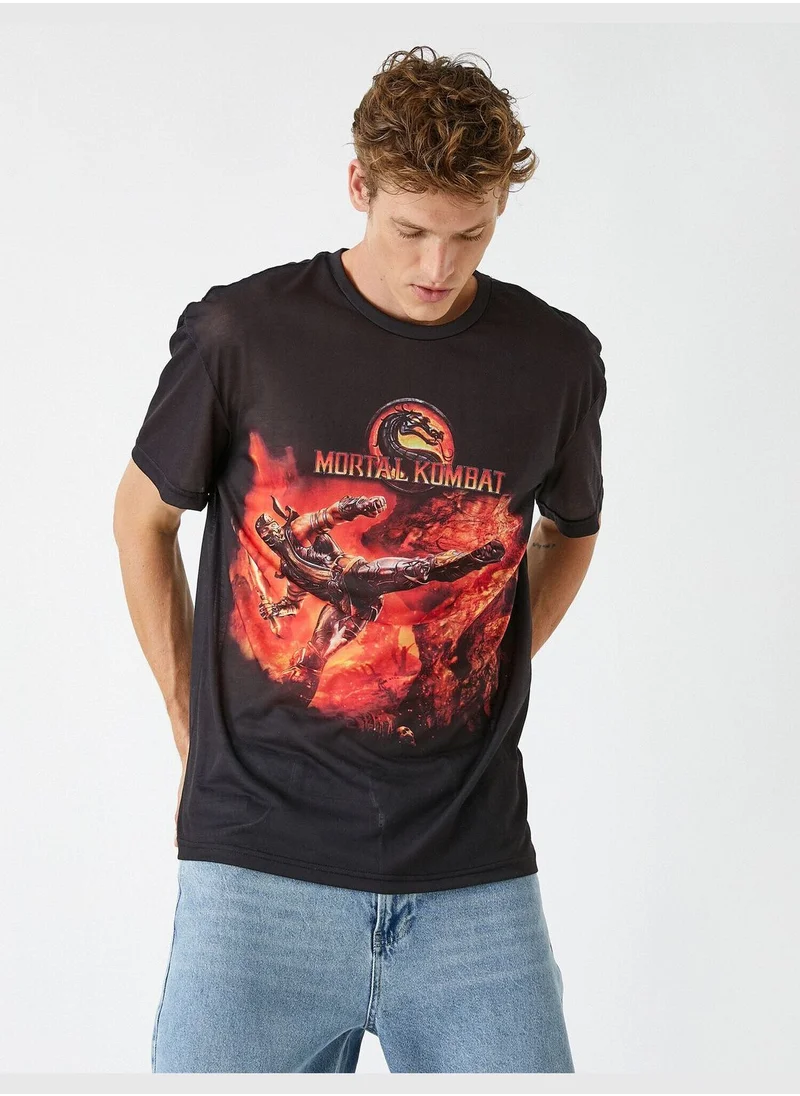 كوتون Mortal Combat T-shirt Licensed Printed