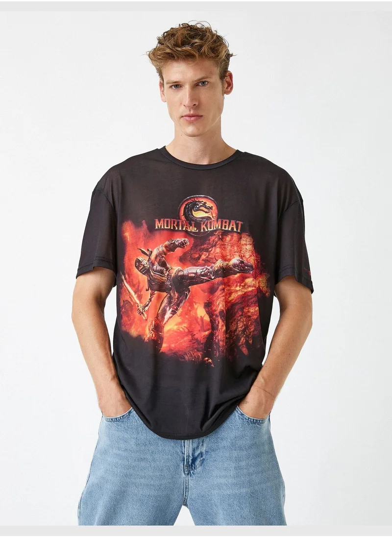 كوتون Mortal Combat T-shirt Licensed Printed