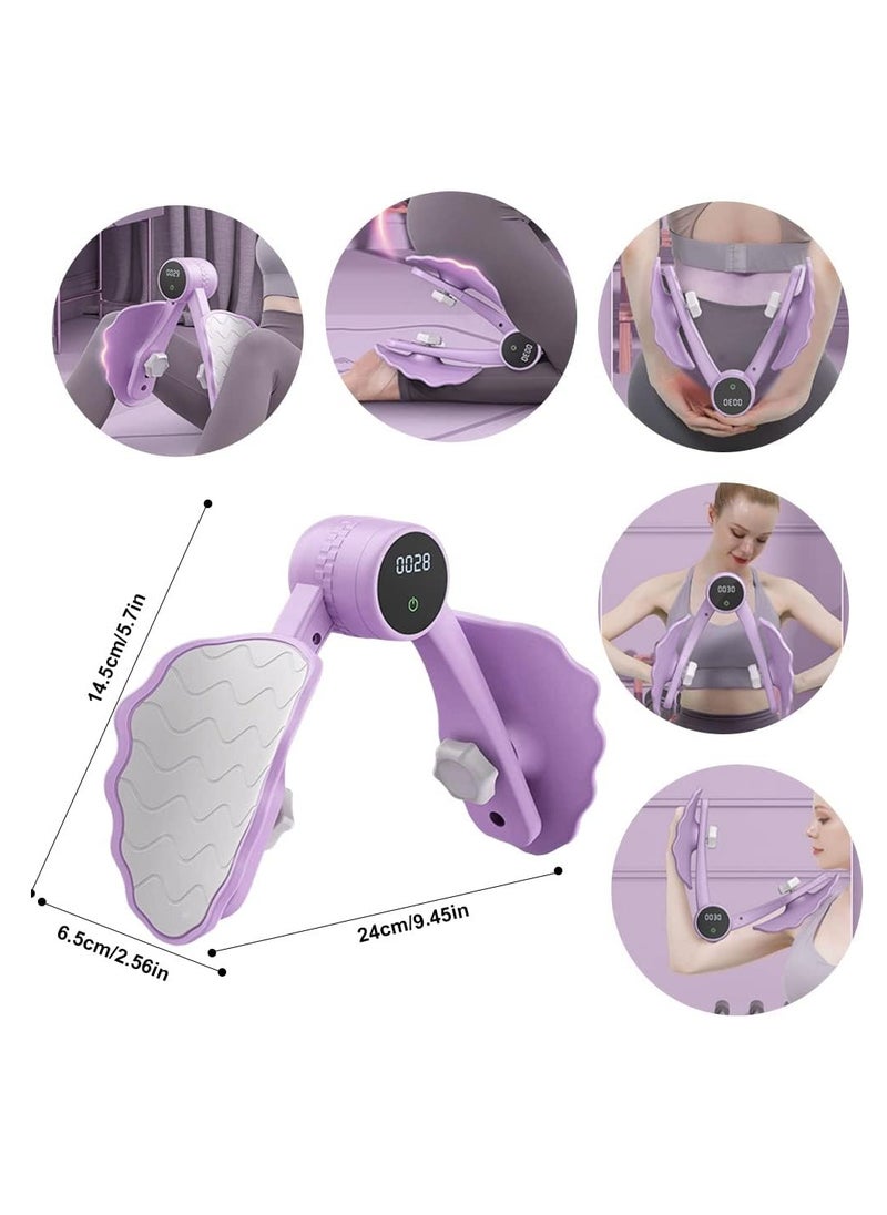 mriya Pelvic Floor Exerciser Strengthener for Women, Muscle Hip Booty Trainer Pro Machine with Counter 3-hole Adjustment Leg Inner Thigh Exercise Equipment Stretcher Toner Master Trainingtool  - Image 2