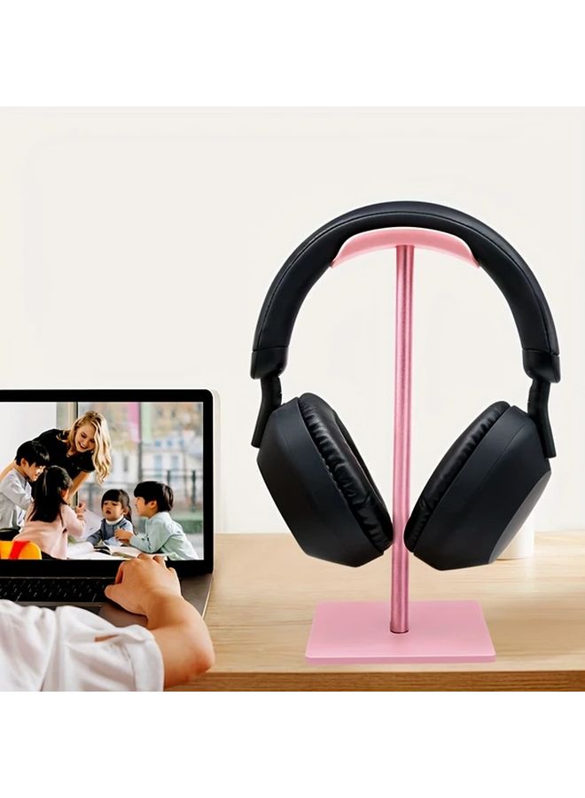 Pink Aluminum Alloy Headphone Stand Pack Of 3 Colors Compatible All Over Ear Models - Image 3