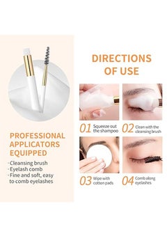 ARISON LASHES Lash Shampoo Foaming Cleanser 60ml, Gentle Foaming Cleanser for Eyelash Extensions, Paraben & Sulfate Free, for Home Care & Salon, Lavender Scent  - Image 4
