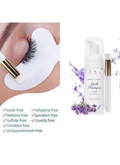 ARISON LASHES Lash Shampoo Foaming Cleanser 60ml, Gentle Foaming Cleanser for Eyelash Extensions, Paraben & Sulfate Free, for Home Care & Salon, Lavender Scent  - Image 5