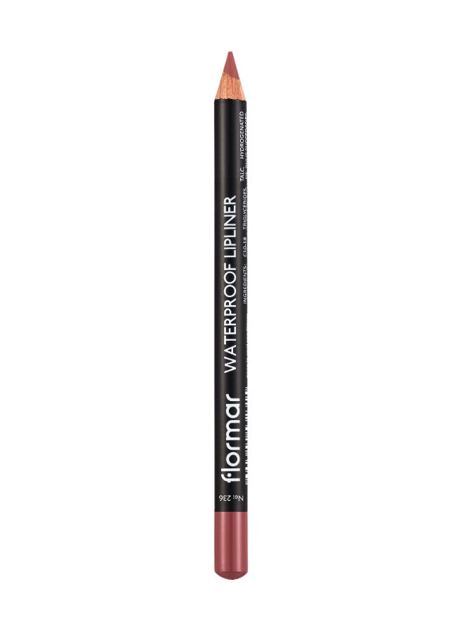 flormar Waterproof Lipliner – 236 – Blendable, Long-Wear, Waterproof, Precise Tip, Smooth Nut Cookie - Image 1